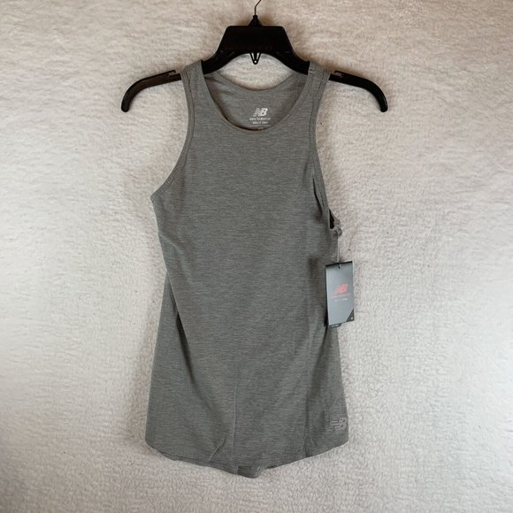 New Balance Transform Perfect Tank‎ Women's XS Gray Polyester Pullover 7083 - Picture 1 of 9